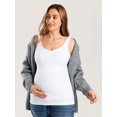 thumbnail image 4 of Maternity Nursing Tank Tops with Built in Bra Sleeveless Casual Pregnancy Shirts, 4 of 4