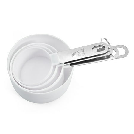 

Liveday 4Pcs Stainless Steel PP Measuring Cups Kitchen Baking Cooking Tools Set Kitchen Supplies New