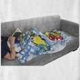 thumbnail image 6 of Cartoon Soft Flannel Fleece Throw Blanket, Kids Airplanes and Helicopters with Faces in Cloudy Sky Baby Nursery Print, Cozy Plush for Indoor and Outdoor Use, 50" x 60", Multicolor, by Ambesonne, 6 of 6