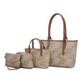 thumbnail image 1 of MKF Collection by Mia K.  Alexy M Signature Bag Set, Beige - 4 Piece, 1 of 1