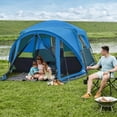 thumbnail image 5 of DMH OUTDOORS 6 Person Family Cabin Tent with Screen Porch Camping Tent for Outdoor Camping Backyard Blue, 5 of 9