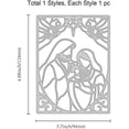 thumbnail image 2 of The Birth of Jesus Frame Metal Cutting Dies Die Cuts for DIY Scrapbooking Easter Birthday Wedding Cards Making Album Envelope DecorationMatte Platinum, 2 of 6