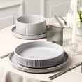 thumbnail image 2 of Stone Lain Haven 4-Piece Pasta Bowl Set Stoneware, Service for 4, Grey, 2 of 6