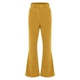 thumbnail image 3 of TMOYZQ Men's Flare Pants Corduroy Trousers 70s Stretch Flare Pants Classic Comfort 60s Outfits, 3 of 8