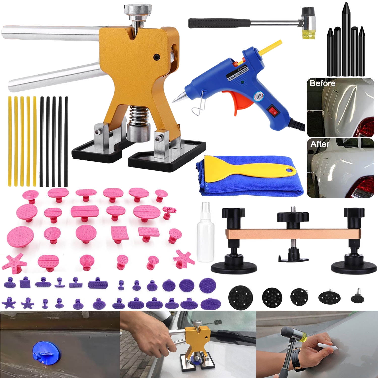 Auto Body Paintless Dent Removal Remover Repair Puller