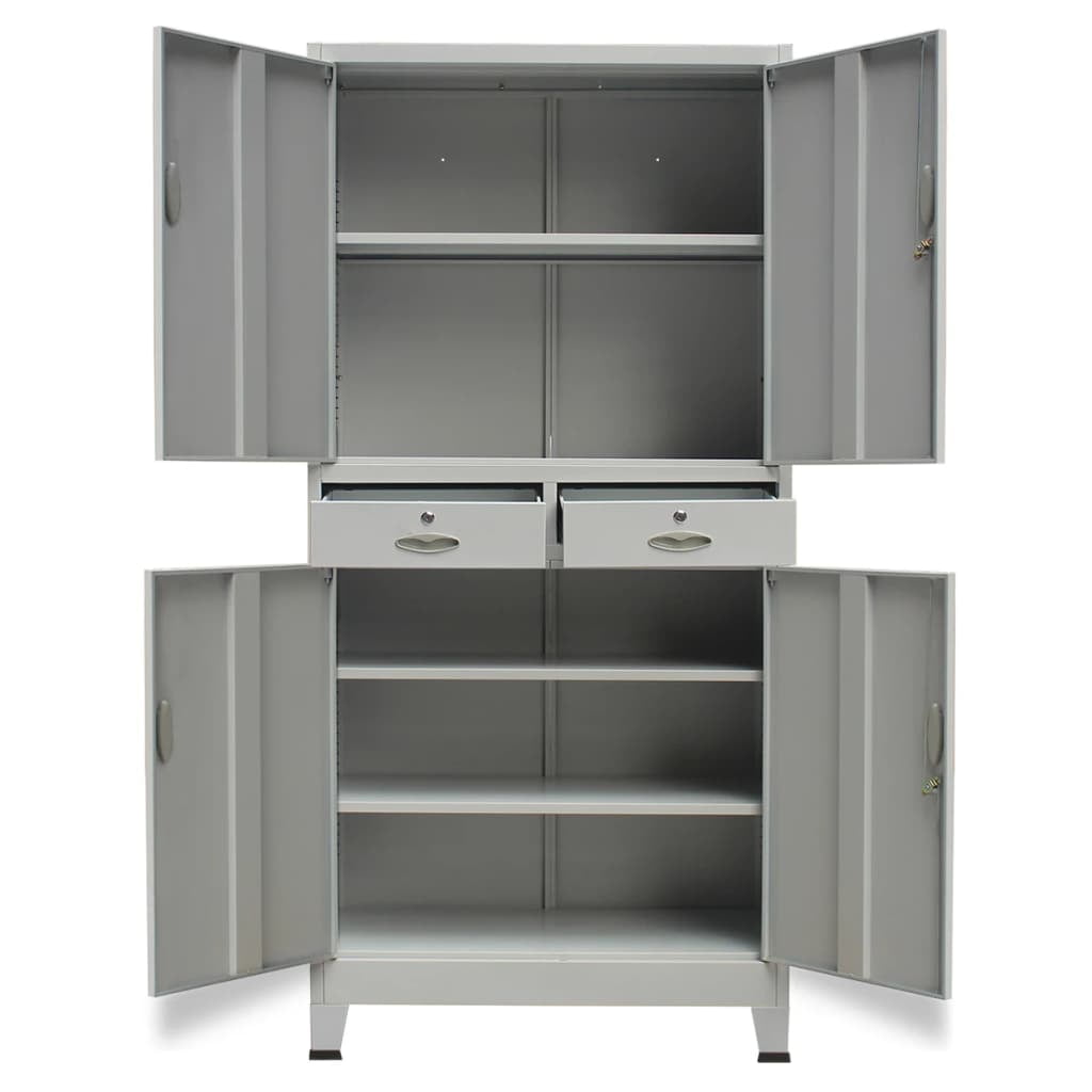 Lowestbest 35.4"x15.7"x70.9" Office Steel Cabinet with 4 Doors for Office, Garage, Home Lowestbest 35.4"x15.7"x70.9" Office Steel Cabinet with 4 Doors for Office, Garage, Home