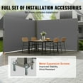 thumbnail image 4 of VEVOR Retractable Side Awning 79''x 236'' Patio Screen Fence Divider Fencing, 4 of 9