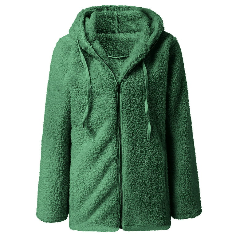 SNKSDGM Womens Full Zip Hoodies Fleece Jackets Oversized Winter Clothes  2023 Color Block Patchwork Sherpa Fur Coat Outerwear