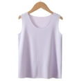 thumbnail image 4 of ZACPNCV Girls Tank Tops Sleeveless Racerback Athletic Shirts Cotton Dance Outfit Workout Tops Purple 9-10 Years, 4 of 8