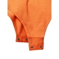 thumbnail image 5 of A2Y Women's Fashion Basic Premium Cotton Racerback Tank Body Suit Orange L, 5 of 5