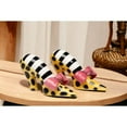 thumbnail image 2 of Ceramic Leopard Print Heels Salt and Pepper Shakers Pink Bow Gift, 2 of 3