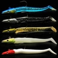thumbnail image 2 of Señuelos de pesca Baoblaze Señuelo para Shad de plantilla 5 piezas de plástico blando, 2 of 8