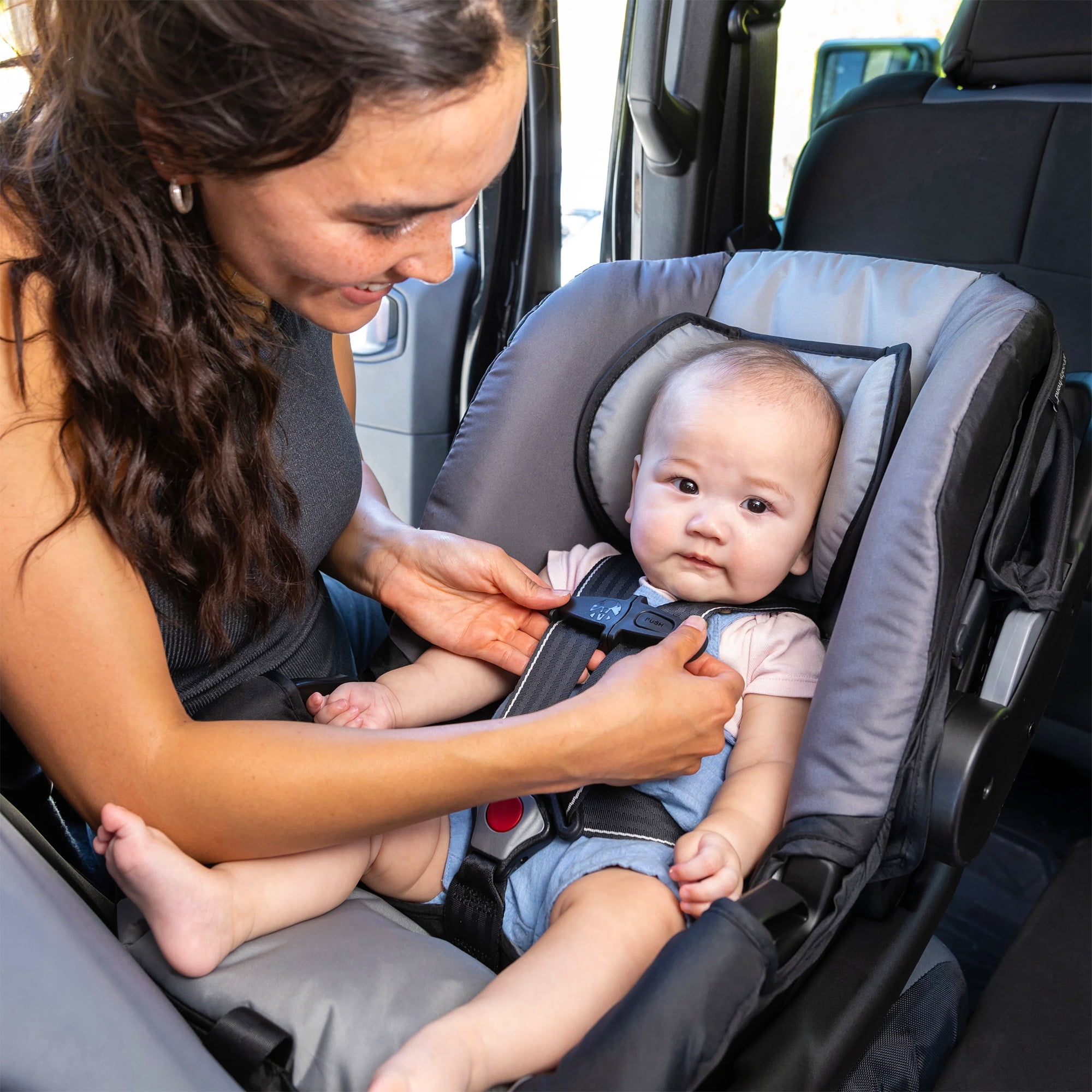 Baby Trend EZ-Lift Plus Lightweight Infant Car Seat, Cozy Cover  Base, Stormy