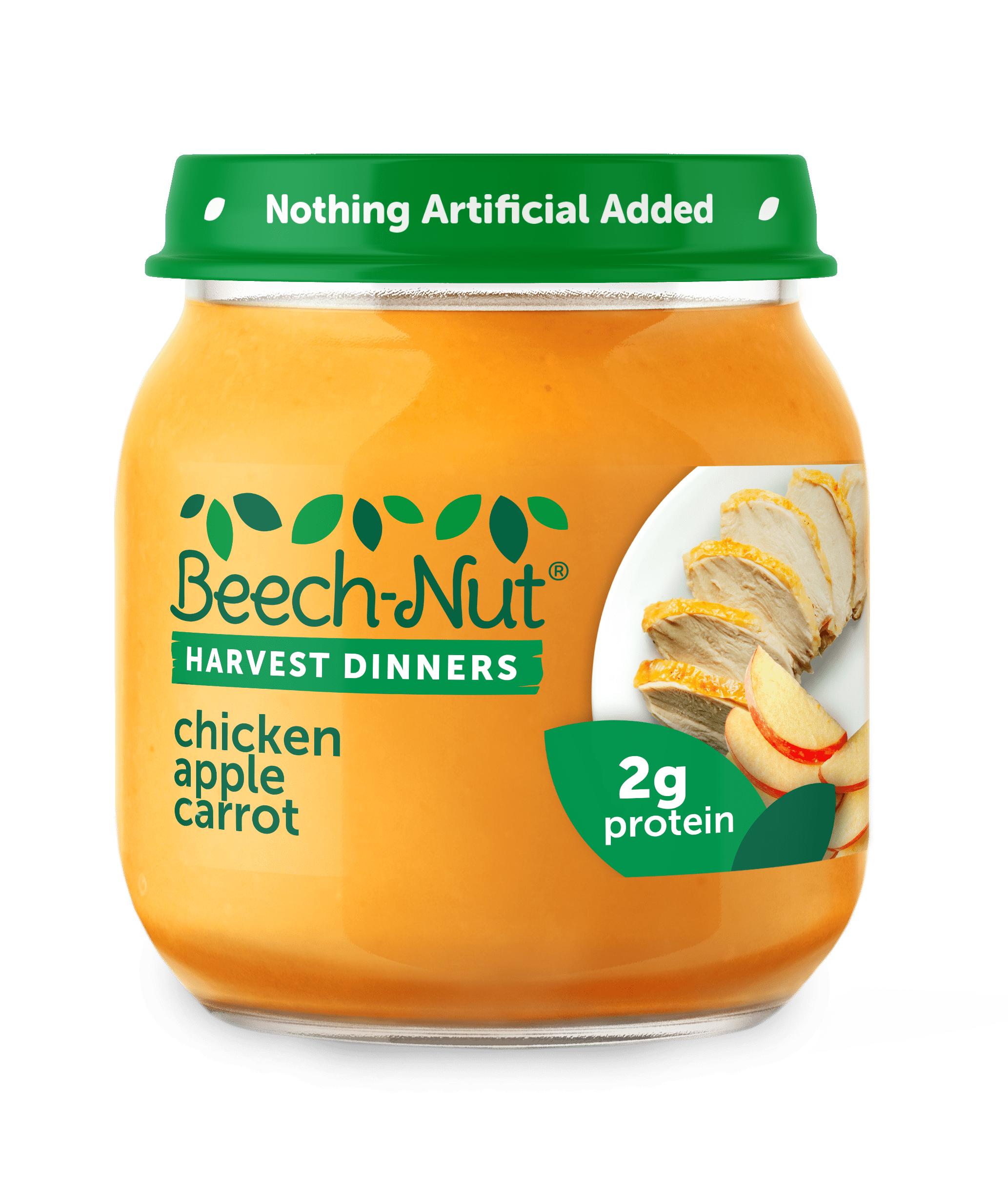 Beech-Nut Harvest Dinners Stage 2, Chicken Apple & Carrot Baby Food, 4 oz Jar