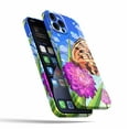 thumbnail image 3 of Flower Butterfly Case Compatible with iPhone 12 Mini,Aesthetic Art Design Full Cover Protective Case, 3 of 5