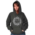 thumbnail image 3 of Celestial Sun Symbolic Spirit Animal Hoodie Sweatshirt Women Brisco Brands L, 3 of 6
