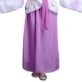 thumbnail image 6 of Piuwrlz Back to School Dresses Girls Uniform Preppy Dress Comfortable Lapel Collar A-Line Princess Skirts Purple Size 4-5 T, 6 of 6