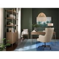 thumbnail image 5 of Bowery Hill Modern Executive Tilt Leather Swivel Chair in Beige, 5 of 9