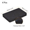 thumbnail image 2 of Unique Bargains Tapis de Course-4.7'x3.2' Équipement d'Exercice pour Protection de Sol Réduction de Bruit, Noir Bleu 4 Pack, 2 of 5