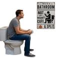 thumbnail image 3 of Vintage Metal Tin Sign This Is A Bathroom Not An Internet Cafe Quotes Metal Wall Art Sign Decor for Home Washroom Bathroom Gift (S), 3 of 10