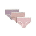 thumbnail image 2 of MeMoi  Solid Cotton Briefs 3-Pack - Girls - Female, 10, White, 2 of 4