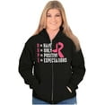 thumbnail image 3 of Breast Cancer Have Hope Pink Ribbon Zip Hoodie Sweatshirt Women Brisco Brands L, 3 of 6