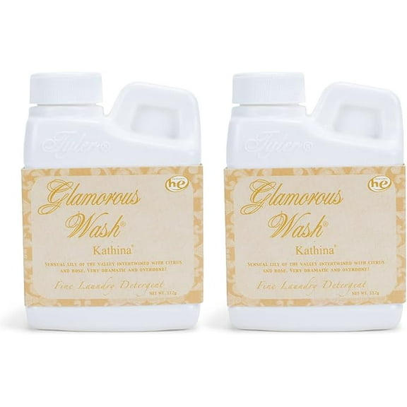 Tyler Glamorous Wash 4 ounce Fine Laundry Detergent Pack of 2, Kathina