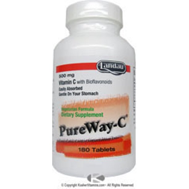 Landau Kosher PureWayC 500 Mg Vitamin C with Bioflavonoids 180