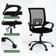 thumbnail image 4 of Bonzy Home Ergonomic Home Office Chairs Set of 2 with Adjustable Height and Lumbar Support, 360° Swivel Mesh Computer Desk Chair with Wheels & Armrests, Black, 4 of 8