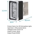 thumbnail image 2 of luces LED azules para coche, kit de iluminación interior enchufable de 5 V para coches, portátiles y puertos USB., 2 of 5