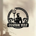 thumbnail image 3 of Custom Poseidon Trident Metal Wall Art, Personalized Greek Mythology Name Sign Home Decor, Poseidon Neptune Astrological Symbol, 3 of 6