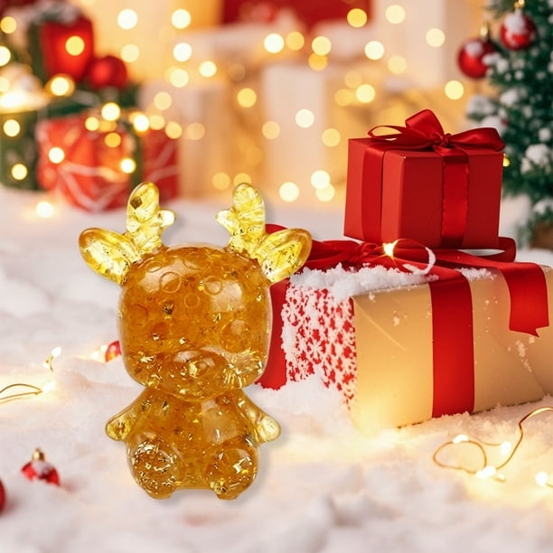 Figuras de ciervo de resina para decoración navideña. Adornos navideños de ciervo para escritorio, ideales para muebles de TV, mesas de centro, entradas de oficinas y estanterías. Decoración para árbo