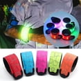thumbnail image 1 of LED Bracelet Haute Luminosité Ultra-Léger Mode Flash de Couleur Vive Réutilisable Nylon Polyvalent Sports d'Extérieur Running LED Glowing Bracelet pour les Femmes, 1 of 7