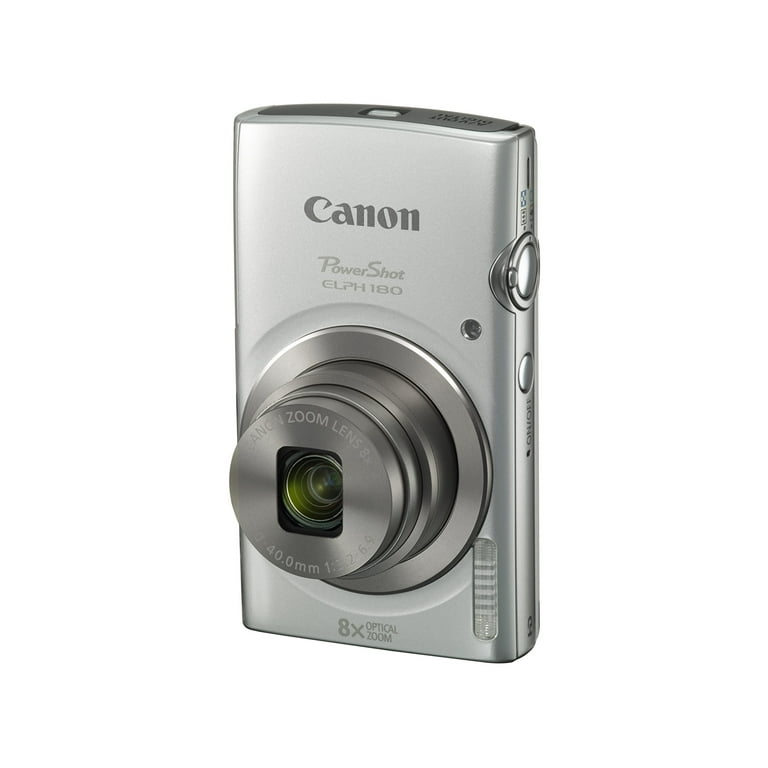 Canon PowerShot ELPH 180 Digital Camera, 20MP, 8x Optical Zoom