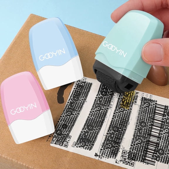 CCOCC Identity Theft Protection Roller Stamp,Privacy Confidential and Address Blocker,Wide Roller Stamp for Mail Address ID Blackout