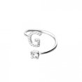 thumbnail image 3 of Fashionable And Simple Opening 26 Letters With Diamond Ring Ladies Jewelry, 3 of 8