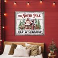 thumbnail image 4 of Stupell Industries Cottage North Pole Workshop Gray Floating Frame Canvas Art, 31 x 25, by Creatif Belle, 4 of 8