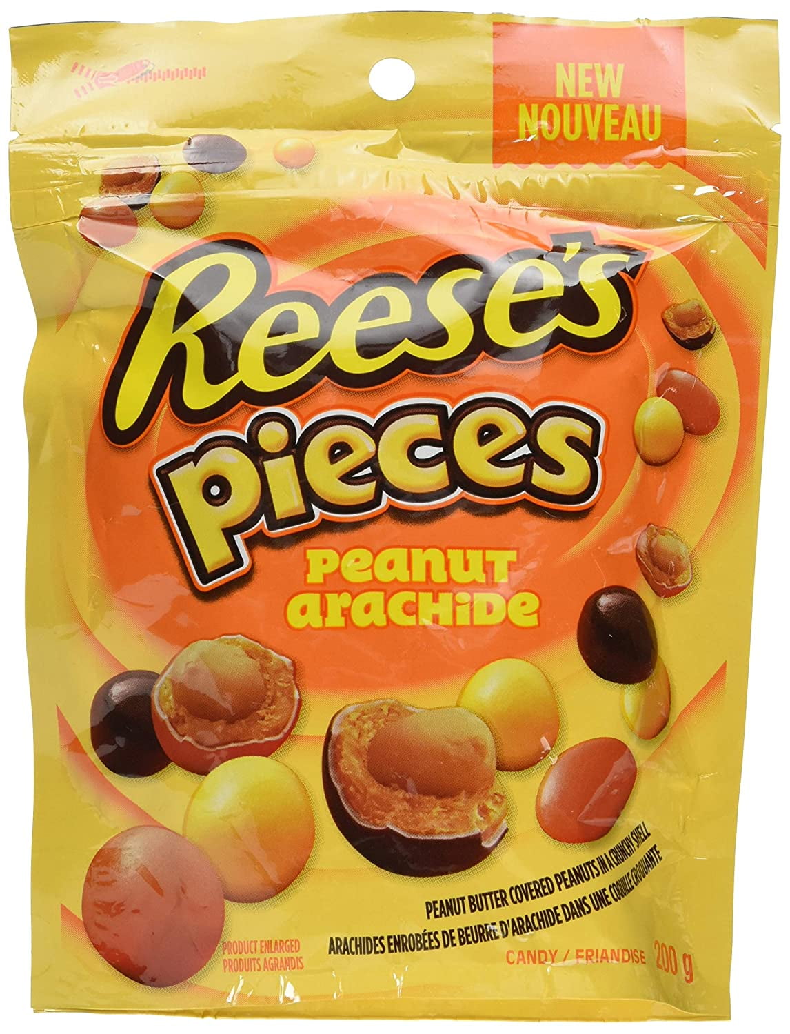 REESE PIECES Chocolate Candy filled with Peanuts, 200 Gram