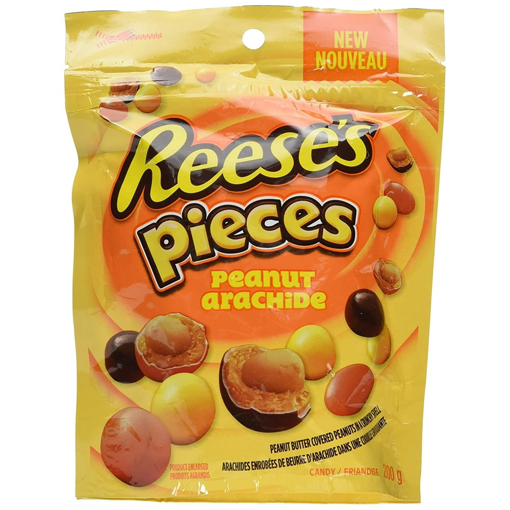 REESE PIECES Chocolate Candy filled with Peanuts, 200 Gram