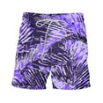 thumbnail image 6 of EchfiProm Casual Shorts Purple Sports Running Fitness Hawaiian Style Elastic Waist Shorts Beach Shorts S, 6 of 6