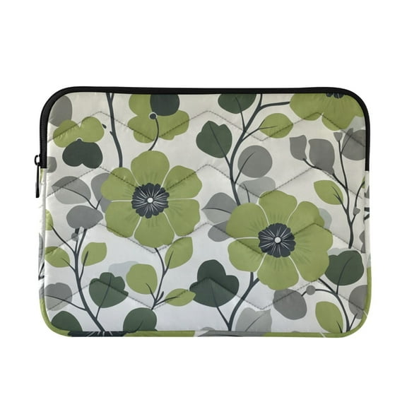 FORMRS 13-13.3 inch Laptop Sleeve Case Soft Carrying Quilted Computer Bag Cover, Retro Flower Print