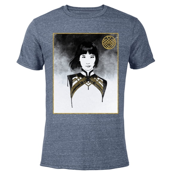 Marvel Shang-Chi Legend of the Ten Rings Xialing Portrait - Short Sleeve Blended T-Shirt for Adults – Customized-Navy Heather
