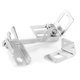 thumbnail image 4 of Dingln 2pcs Cable del Acelerador Soporte Kickdown Chrome Adapta For Chevy SBC BBC Holley, 4 of 8
