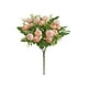 thumbnail image 1 of Tallos de flores de rosa de té artificial | 15 capullos de camelia de seda para decoración de bodas y hogar | 30 cm | Ramo floral falso resistente a la intemperie | Arreglos para fiestas interiores, 1 of 5