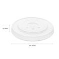 thumbnail image 6 of Karat Earth Compostable Fiber Paper Flat lid for 32 oz Paper Cold Cup (104.5mm) - 600 pcs, 6 of 9