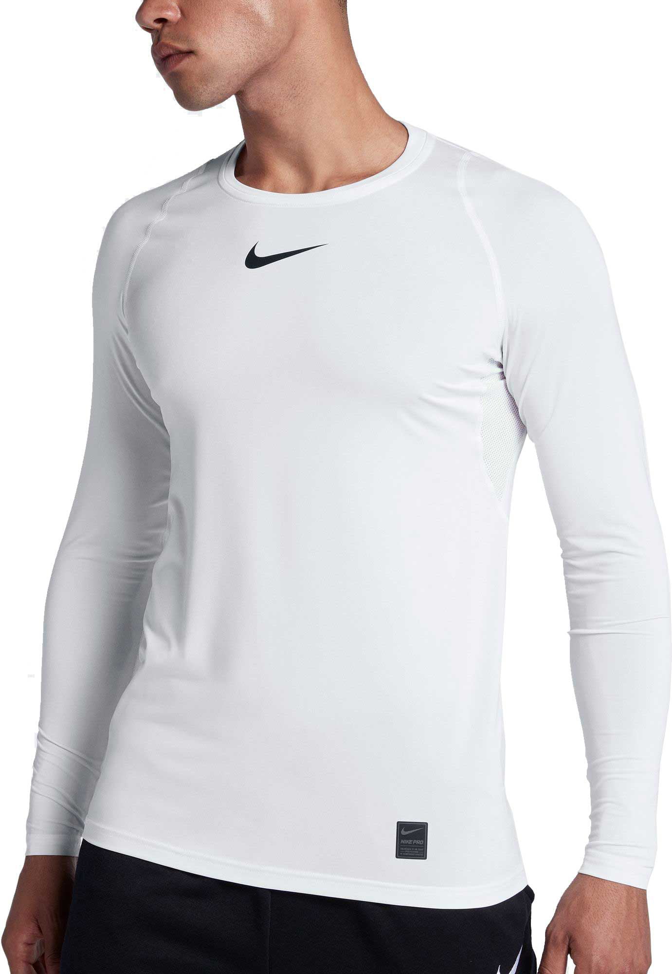 Se igennem Svare Begivenhed Nike Men's Pro Long Sleeve Fitted Shirt - Walmart.com