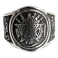thumbnail image 2 of JOYARIS Anillo Tetragramaton Pavonado Plata Solida Ley .925 Talla 11.5 AN-0000112, 2 of 4