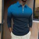 thumbnail image 5 of Suéteres de Manga Corta de los Hombres Top de Solapa / Camisa Diseño Deportivo Casual, Tela Suave Transpirable para el Uso Diario Al Aire Libre de Invierno, 5 of 5