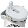 thumbnail image 5 of 30 oz Mamasaurus Tumbler with Handle and Flip Straw, Don''t Mess with Mamasaurus You''ll Get Jurasskicked, Coffee Mug Water Bottle Stainless Steel Cup, Mothers Day Christmas Birthday Gift, 5 of 6