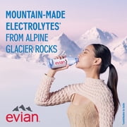 evian Natural Spring Drinking Water, 1 L, 6 Pack Bottles